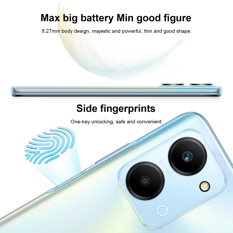 Honor Play7T RKY-AN10, 50MP Camera, 8GB+128GB, China Version, Dual Back Cameras, Side Fingerprint Identification, 6000mAh Battery, 6.74inch Magic UI 6.1 / Android 12  Dimensity 6020 Octa Core, Network: 5G, OTG, Not Support Google Play (Blue)