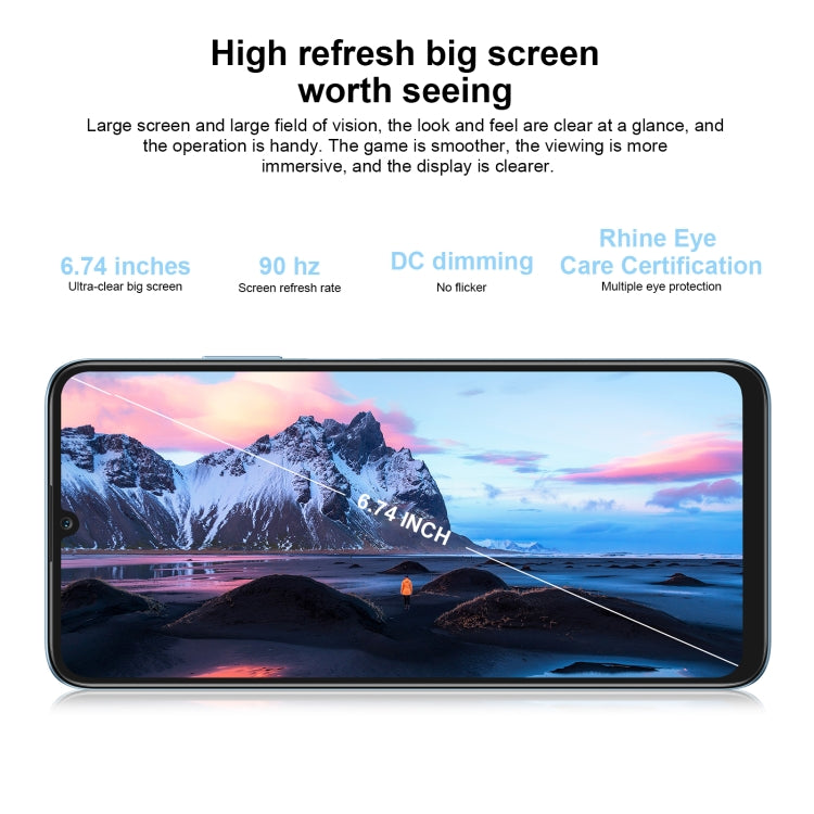 Honor Play7T RKY-AN10, 50MP Camera, 8GB+256GB, China Version, Dual Back Cameras, Side Fingerprint Identification, 6000mAh Battery, 6.74inch Magic UI 6.1 / Android 12  Dimensity 6020 Octa Core, Network: 5G, OTG, Not Support Google Play(Silver)