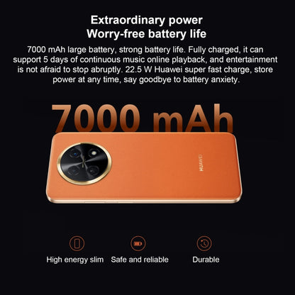Huawei Enjoy 60X 512GB STG-AL00, China Version, Dual Back Cameras, Side Fingerprint Identification, 7000mAh Battery, 6.95 inch HarmonyOS 3.0 Qualcomm Snapdragon 680 Octa Core 2.4GHz, Network: 4G, OTG, NFC, Not Support Google Play(Orange)