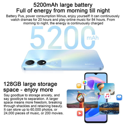 Honor Play 40 5G WDY-AN00, 8GB+128GB, China Version, Face ID & Side Fingerprint Identification, 5200mAh, 6.56 inch MagicOS 7.1 / Android 13 Qualcomm Snapdragon 480 Plus Octa Core up to 2.2GHz, Network: 5G, Not Support Google Play(Cyan)