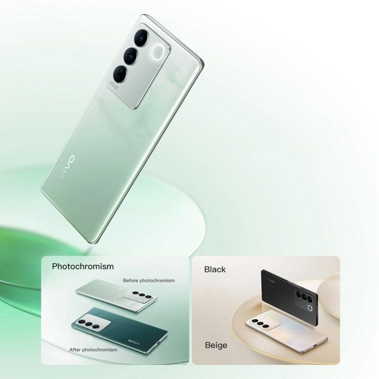 vivo S16 5G, appareil photo 64MP, 12 Go+512 Go, trois caméras arrière, identification par empreinte digitale sur l'écran, batterie 4600 mAh, 6,78 pouces Android 13 OriginOS 3 Qualcomm Snapdragon 870 Octa Core jusqu'à 3,2 GHz, OTG, NFC, Réseau: 5G (Bleu)
