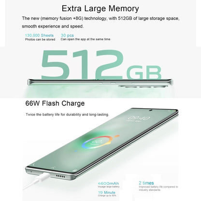 vivo S16 5G, appareil photo 64MP, 12 Go+512 Go, trois caméras arrière, identification par empreinte digitale sur l'écran, batterie 4600 mAh, 6,78 pouces Android 13 OriginOS 3 Qualcomm Snapdragon 870 Octa Core jusqu'à 3,2 GHz, OTG, NFC, Réseau: 5G (Bleu)