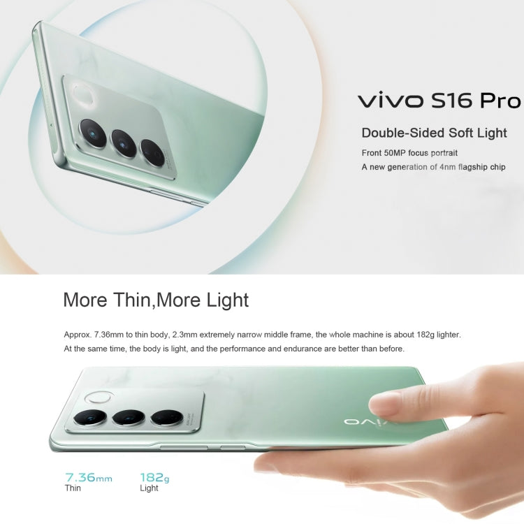 vivo S16 Pro 5G, 50MP Camera, 12GB+256GB, Triple Back Cameras, Srceen Fingerprint Identification, 4600mAh Battery, 6.78 inch Android 13 OriginOS 3 Dimensity 8200 Octa Core up to 3.1GHz, OTG, NFC, Network: 5G (Black)