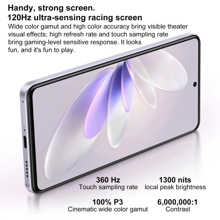 vivo S16e 5G, 50MP Camera, 8GB+256GB, Triple Back Cameras, Srceen Fingerprint Identification, 4600mAh Battery, 6.62 inch Android 11 OriginOS Ocean Exynos 1080 Octa Core up to 2.8GHz, OTG, NFC, Network: 5G (Purple)