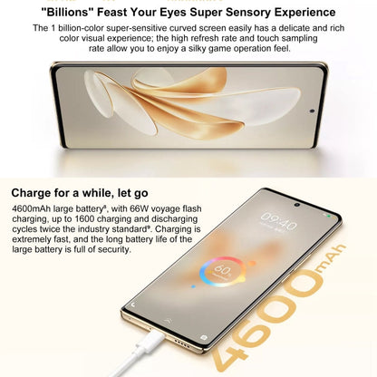 vivo S17e 5G, 64MP Camera, 12GB+256GB, Dual Back Cameras, Srceen Fingerprint Identification, 4600mAh Battery, 6.78 inch Android 13 OriginOS 3 Dimensity 7200 Octa Core up to 2.8GHz, OTG, NFC, Network: 5G (Gold)