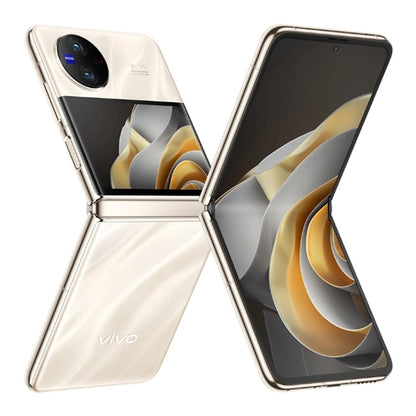 vivo X Flip 5G, 50MP Camera, 12GB+256GB, Dual Back Cameras, Side Fingerprint Identification, 4400mAh Battery, 6.74 inch + 3.0 inch Android 13.0 OriginOS 3 Qualcomm Snapdragon 8+ Gen1 Octa Core up to 3.0GHz, NFC, OTG, Network: 5G (Gold)