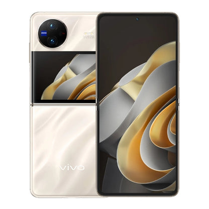 vivo X Flip 5G, 50MP Camera, 12GB+256GB, Dual Back Cameras, Side Fingerprint Identification, 4400mAh Battery, 6.74 inch + 3.0 inch Android 13.0 OriginOS 3 Qualcomm Snapdragon 8+ Gen1 Octa Core up to 3.0GHz, NFC, OTG, Network: 5G (Gold)