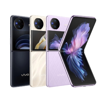 vivo X Flip 5G, 50MP Camera, 12GB+512GB, Dual Back Cameras, Side Fingerprint Identification, 4400mAh Battery, 6.74 inch + 3.0 inch Android 13.0 OriginOS 3 Qualcomm Snapdragon 8+ Gen1 Octa Core up to 3.0GHz, NFC, OTG, Network: 5G (Gold)