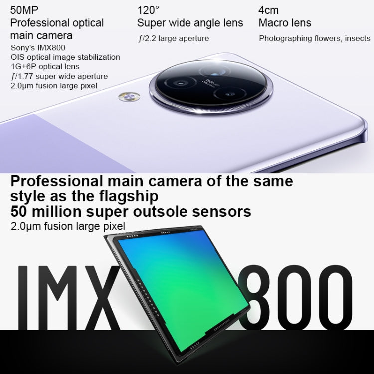 Xiaomi Civi 3 5G, 50MP Camera, 12GB+256GB, Triple Back Cameras + Dual Front Cameras, In-screen Fingerprint Identification, 4500mAh Battery, 6.55 inch MIUI 14 Dimensity 8200-Ultra Octa Core 4nm up to 3.1GHz, Network: 5G, NFC (Mint Green)