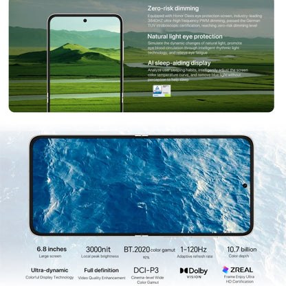 Honor Magic V Flip, 12 Go + 1 To, Écran 6,8 pouces + 4,0 pouces MagicOS 8.0 Snapdragon 8+ Gen 1 Octa Core, Réseau : 5G, NFC, OTG (Noir)