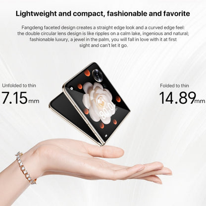 Honor Magic V Flip, 12GB+1TB, 6.8 inch + 4.0 inch Screen MagicOS 8.0 Snapdragon 8+ Gen 1 Octa Core, Network: 5G, NFC, OTG (White)