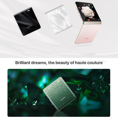 Honor Magic V Flip, 12GB+256GB, 6.8 inch + 4.0 inch Screen MagicOS 8.0 Snapdragon 8+ Gen 1 Octa Core, Network: 5G, NFC, OTG (White)