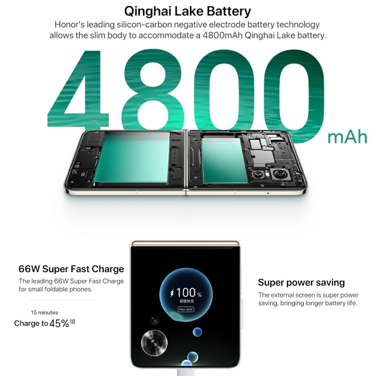 Honor Magic V Flip, 12GB+512GB, 6.8 inch + 4.0 inch Screen MagicOS 8.0 Snapdragon 8+ Gen 1 Octa Core, Network: 5G, NFC, OTG (Pink)