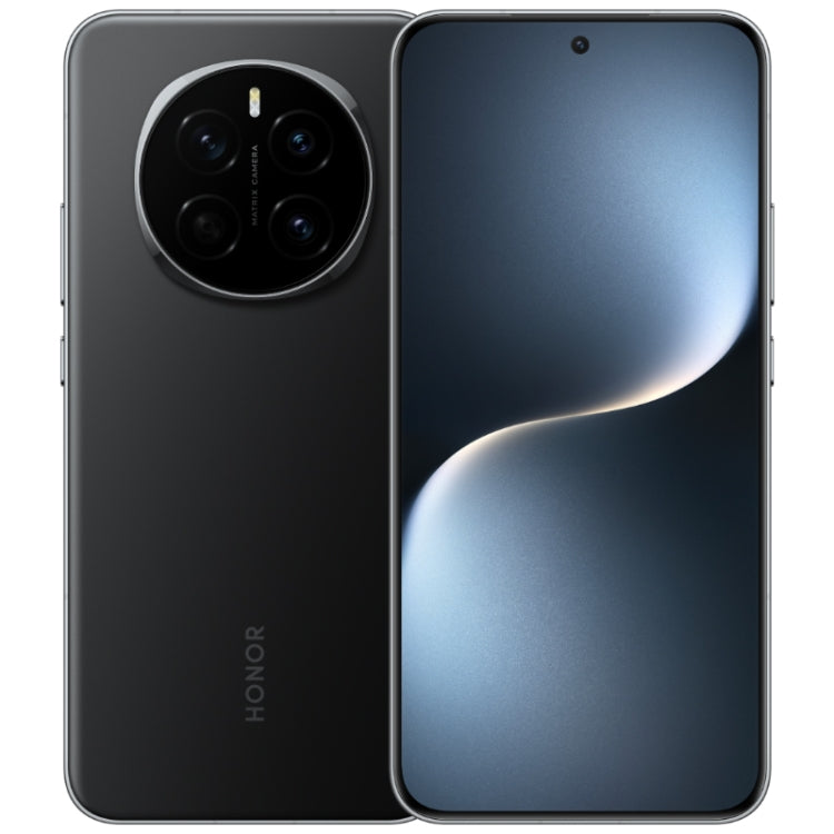 Honor Magic7, 12 Go+512 Go, Empreinte digitale sous l'écran, 6,78 pouces MagicOS 9.0 / Android 15 Snapdragon 8 Elite 3nm Octa Core, Réseau : 5G, NFC, OTG, Compatible Google Play (Noir)