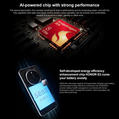 Honor Magic7 Pro, 12GB+256GB, Screen Fingerprint, 6.8 inch MagicOS 9.0 / Android 15 Snapdragon 8 Elite 3nm Octa Core, Network: 5G, NFC, OTG, Support Google Play (Blue)