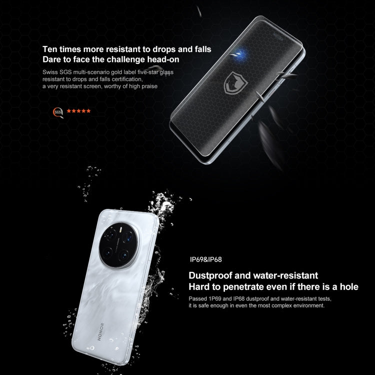 Honor Magic7 Pro, 12GB+256GB, Screen Fingerprint, 6.8 inch MagicOS 9.0 / Android 15 Snapdragon 8 Elite 3nm Octa Core, Network: 5G, NFC, OTG, Support Google Play (Blue)