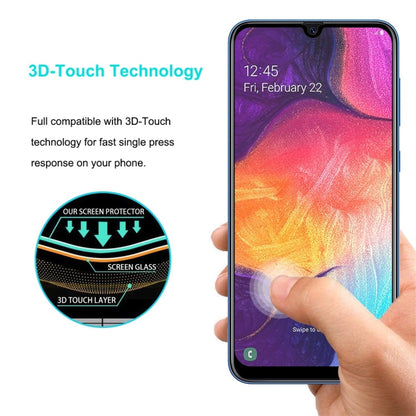 ENKAY Hat-Prince 0.26mm 9H 6D Curved Full Screen Tempered Glass Film for Galaxy A30 / A50 (Black)