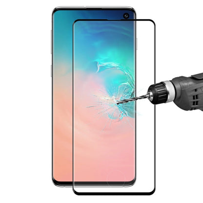 ENKAY Hat-Prince 0.26mm 9H Film de protection d'écran intégral en verre trempé 3D incurvé avec technologie Hot Bending pour Galaxy S10 (noir)