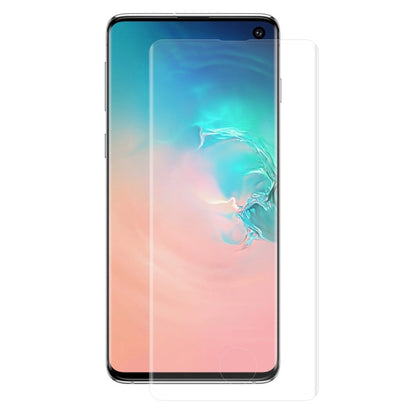 ENKAY Hat-Prince 0.26mm 9H 3D Curved Surface Full Screen Cover Hot Bending Tempered Color Film for Galaxy S10 (Transparent)