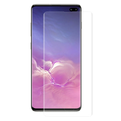 ENKAY Hat-Prince 0.26mm 9H 3D Curved Surface Full Screen Cover Hot Bending Tempered Color Film for Galaxy S10+(Transparent)