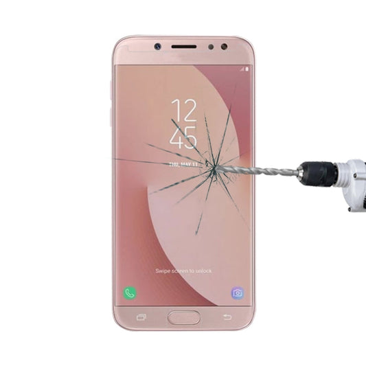 Pour Galaxy J7 (2017) (version US) Film de protection d'écran en verre trempé anti-explosion non intégral 0,3 mm, dureté de surface 9H, 2,5D