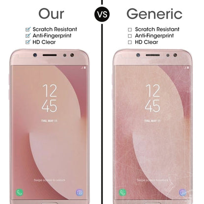 For Galaxy J7 (2017) (US Version) 0.3mm 9H Surface Hardness 2.5D Explosion-proof Non-full Screen Tempered Glass Screen Film