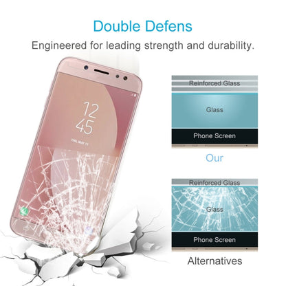 For Galaxy J7 (2017) (US Version) 0.3mm 9H Surface Hardness 2.5D Explosion-proof Non-full Screen Tempered Glass Screen Film
