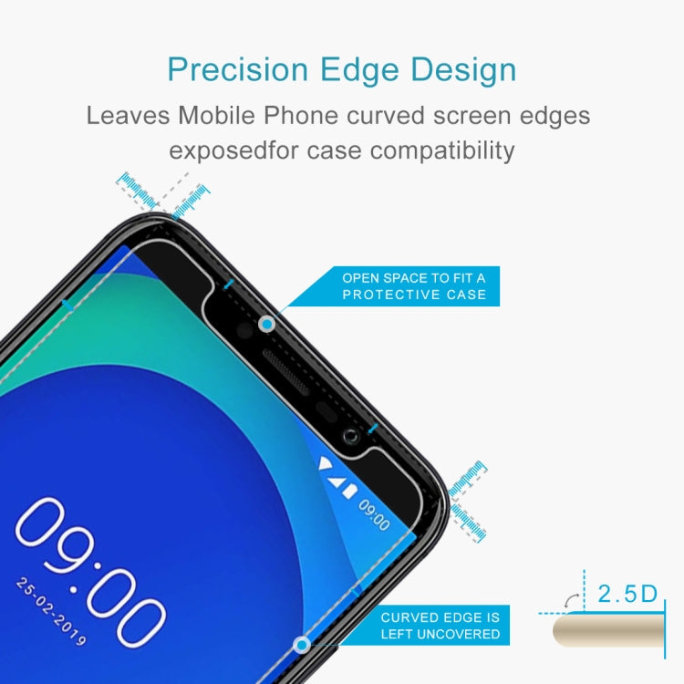 0.26mm 9H 2.5D Tempered Glass Film for Wiko Y80