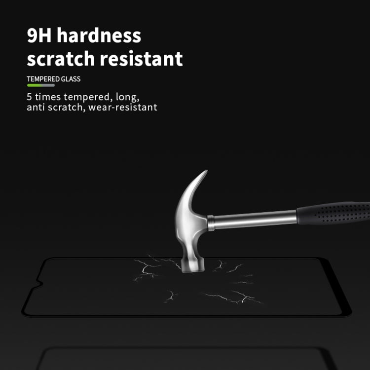 Film de protection en verre trempé MOFI 9H 2.5D plein écran pour Galaxy A20E (Noir)