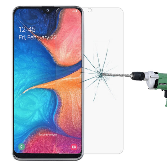 Film de protection d'écran en verre trempé 2.5D non intégral pour Galaxy A20e