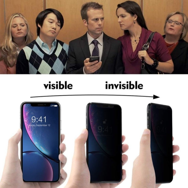 Film en verre trempé anti-espion pleine couverture pour OPPO Reno