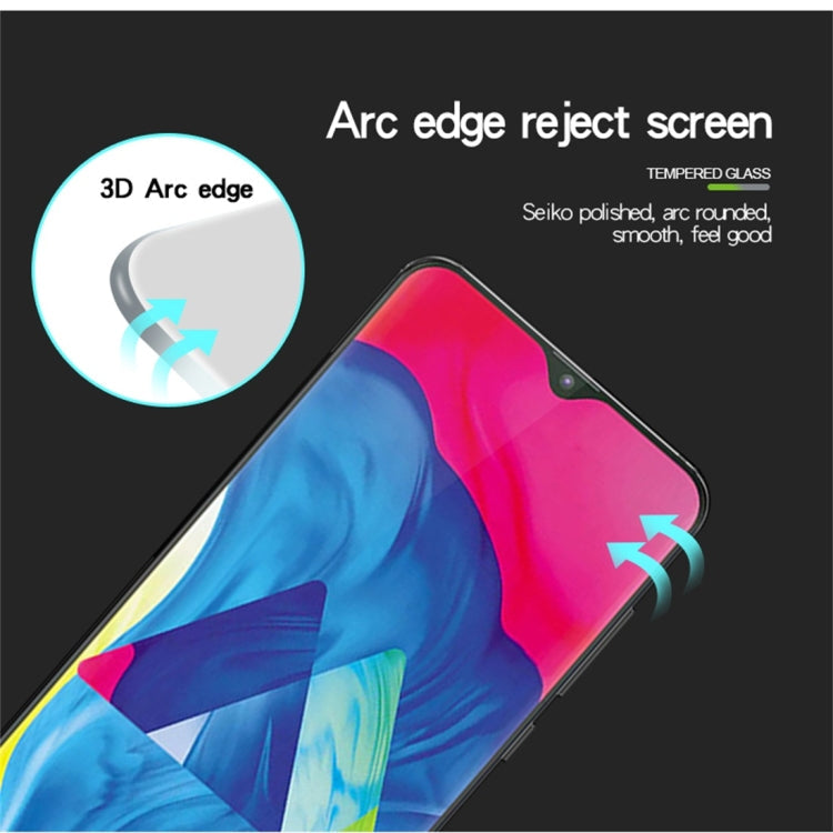 MOFI 9H 3D Explosion-proof Curved Screen Tempered Glass Film for Galaxy A30 (Black)
