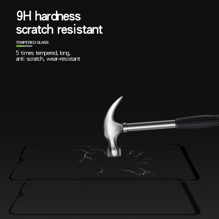 MOFI 9H 3D Explosion-proof Curved Screen Tempered Glass Film for Galaxy A30 (Black)