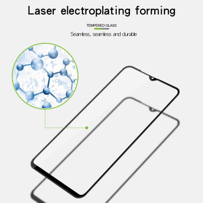 MOFI 9H 3D Explosion-proof Curved Screen Tempered Glass Film for Galaxy A30 (Black)