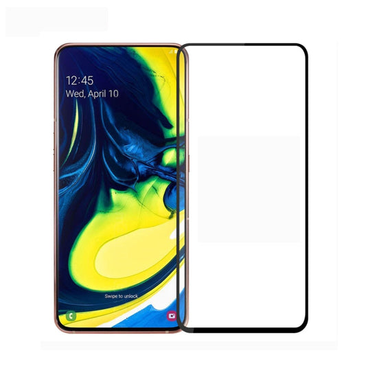 Film en verre trempé plein écran MOFI 9H 2.5D pour Galaxy A80 / A90 (noir)