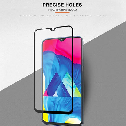 mocolo 0.33mm 9H 2.5D Silk Print Tempered Glass Film for Galaxy M10(Black)