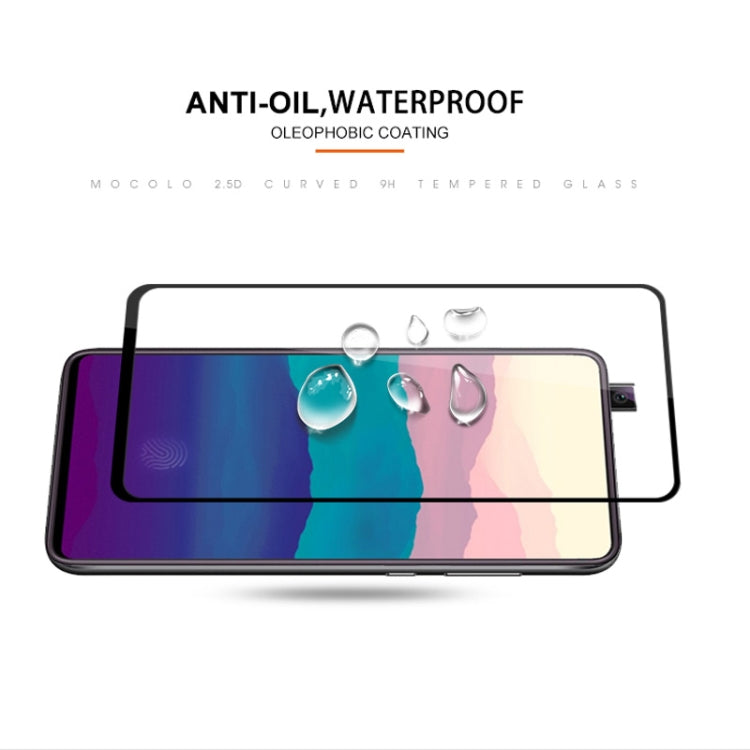 Film en verre trempé mocolo 0.33mm 9H 2.5D Full Glue pour Galaxy A90 (Noir)
