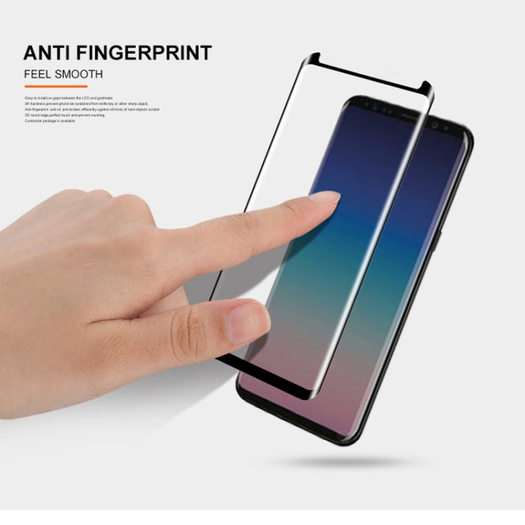 mocolo 0.33mm 9H 3D Curved Tempered Glass Film for Galaxy S9 (Black)