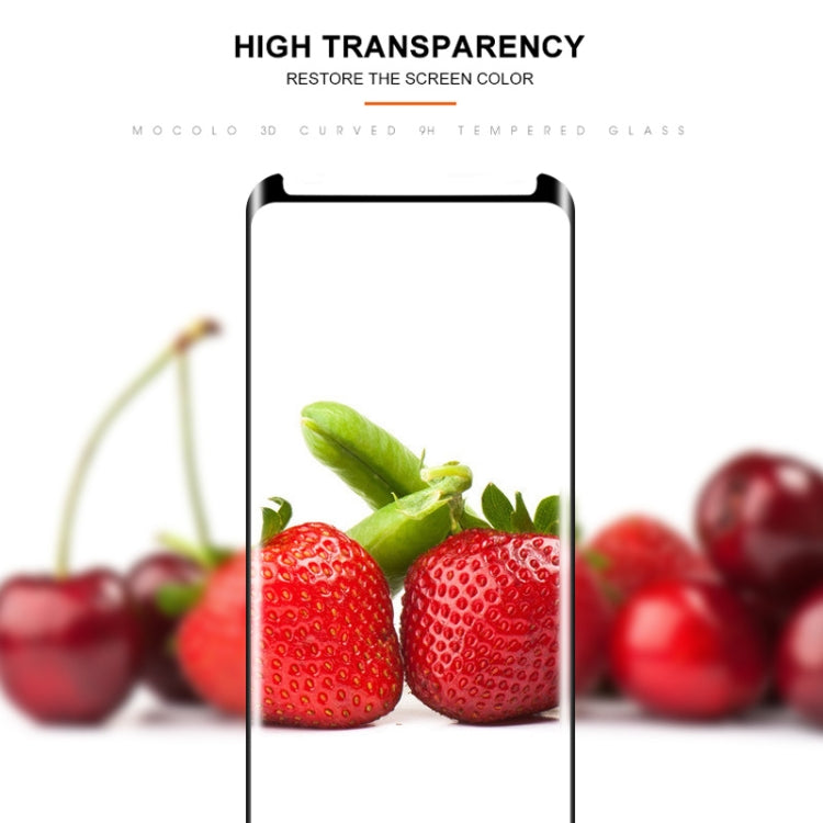 mocolo 0.33mm 9H 3D Curved Tempered Glass Film for Galaxy S9+ (Black)