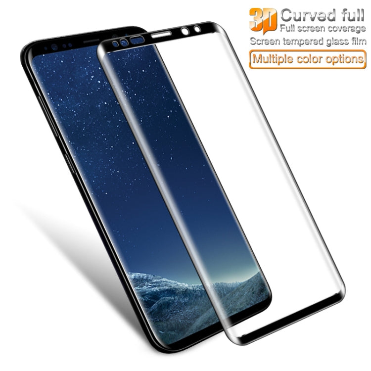 IMAK 9H 3D Curved Surface Full Screen Tempered Glass Film for Galaxy S9+ (Black)