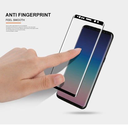 Film en Verre Trempé mocolo 0.33mm 9H 3D Bords Arrondis, Adhésion Complète, pour Galaxy S9 (Noir)