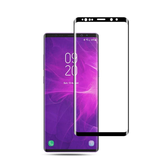 mocolo Film de Protection d'Écran en Verre Trempé 3D Bord Rond 9H 0.33mm Adhésion Complète pour Galaxy Note9 (Noir)