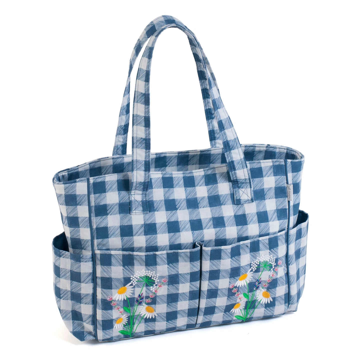 Hobby Gift: Sac à ouvrages: Brodé: Plaid Fleurs Sauvages: Dimensions de l'article: (p/l/h) 13 x 34,5 x 29cm.