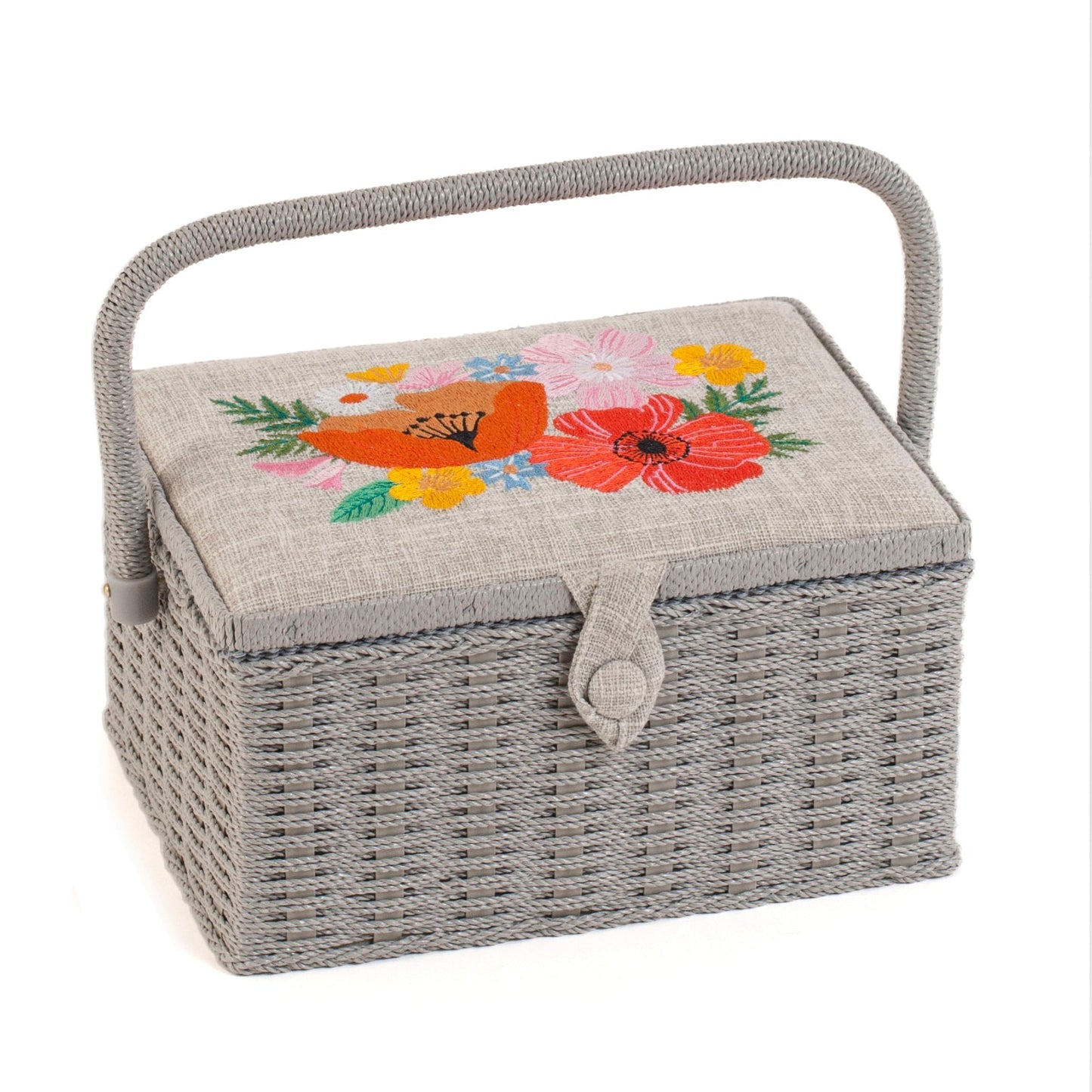 Boîte à couture Hobby Gift (M) : Fleurs sauvages : Dimensions de l'article : (p/l/h) 18,5 x 25,5 x 14,5 cm.