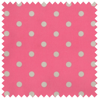 Hobby Gift: Sewing Box (M): Flamingo Pink Polka Dot: Item size: (d/w/h) 18.5 x 25.5 x 14.5cm.