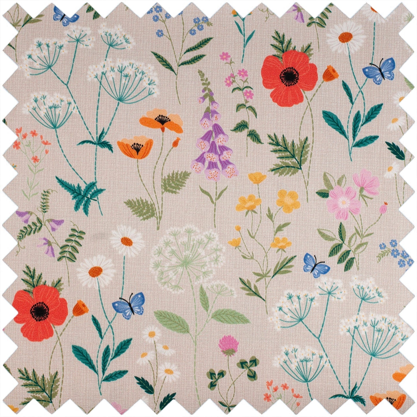 Boîte à couture Hobby Gift (M) : Fleurs sauvages : Dimensions de l'article : (p/l/h) 18,5 x 25,5 x 14,5 cm.