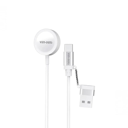 Magnetic Apple Watch Charger USB A + USB C VD-WLC012