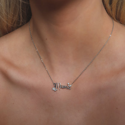 Mama Star Necklace | Silver