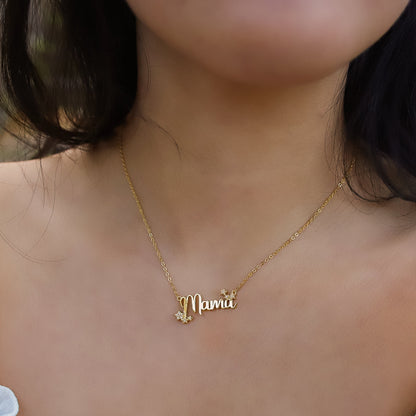 Mama Star Necklace | 18K Gold Plated