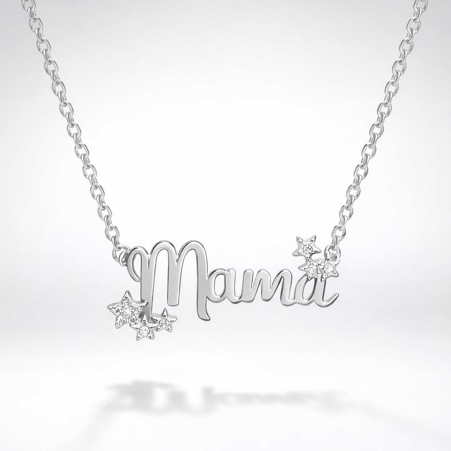 Mama Star Necklace | Silver